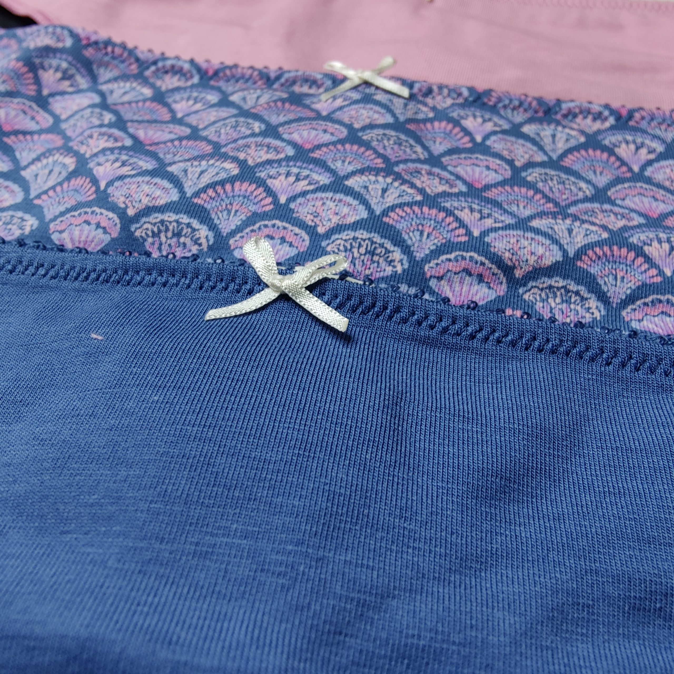 5pcs Pack Assorted Combo Women's printed nit cotton Thong Panties - Image 8