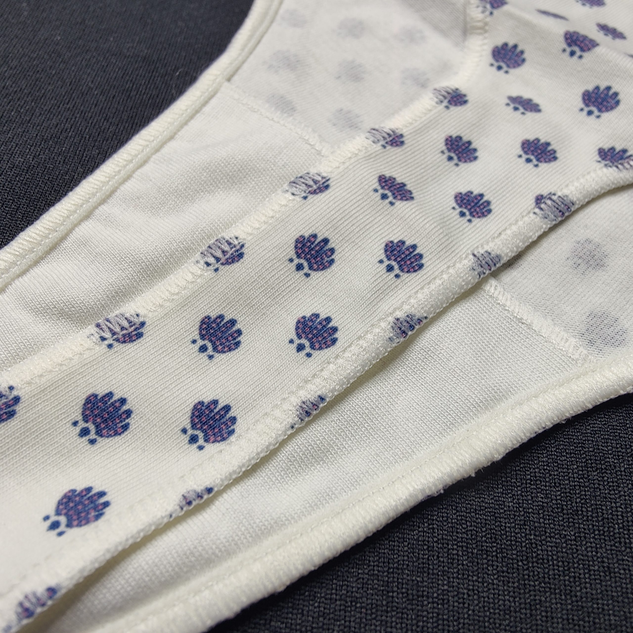 5pcs Pack Assorted Combo Women's printed nit cotton Thong Panties - Image 10