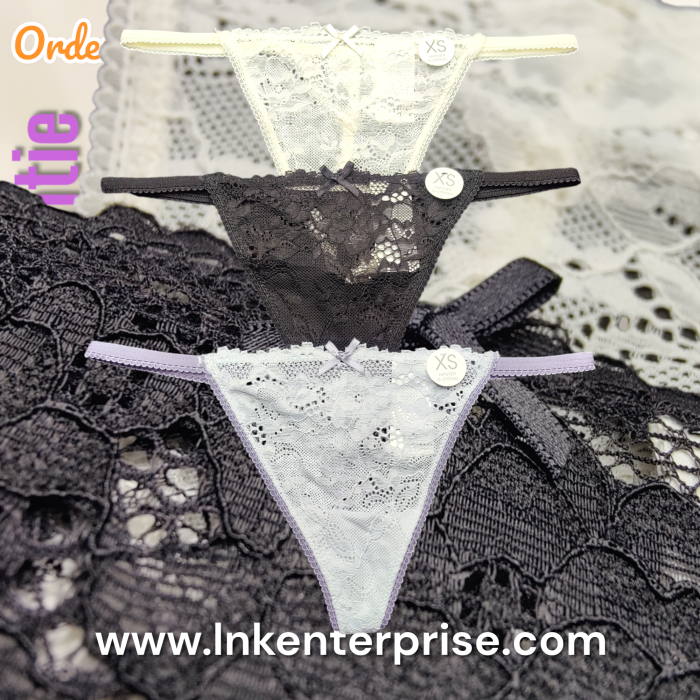 3pcs pack Women's Sexy Lace G-String /T String /Thong panties - Image 3