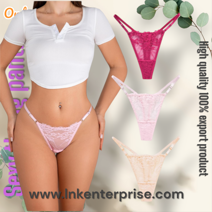3pcs pack Women's Sexy Lace G-String /T String /Thong panties - Image 4