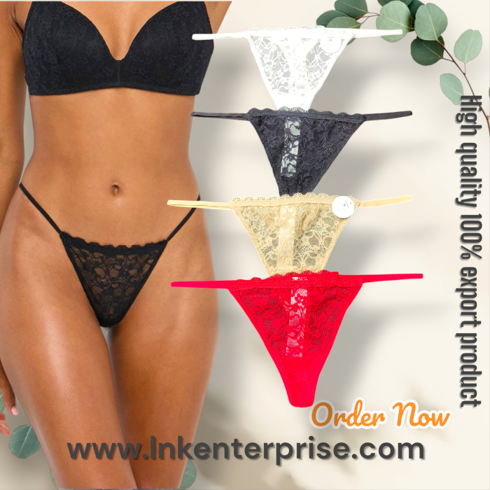 5pcs pack Women's Sexy Lace G-String /T String /Thong panties - Image 7