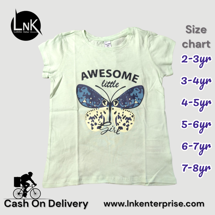 Half Sleeve Summer friendly  Girls T-shirt - Image 8