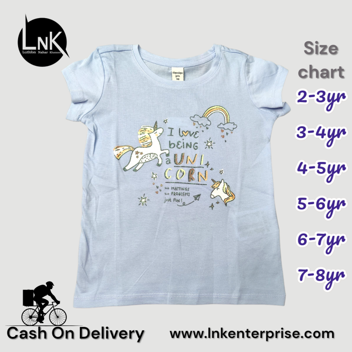 Half Sleeve Summer friendly  Girls T-shirt - Image 5