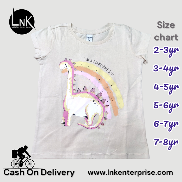 Half Sleeve Summer friendly  Girls T-shirt - Image 4