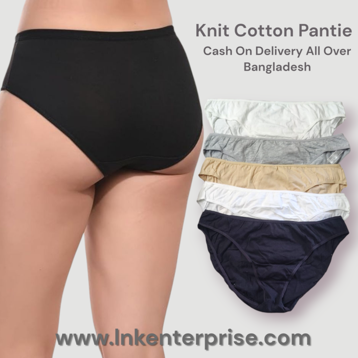 Ladies Assorted 5pcs Pack Bikini Cut Cotton Regular Use Pantie - Image 2