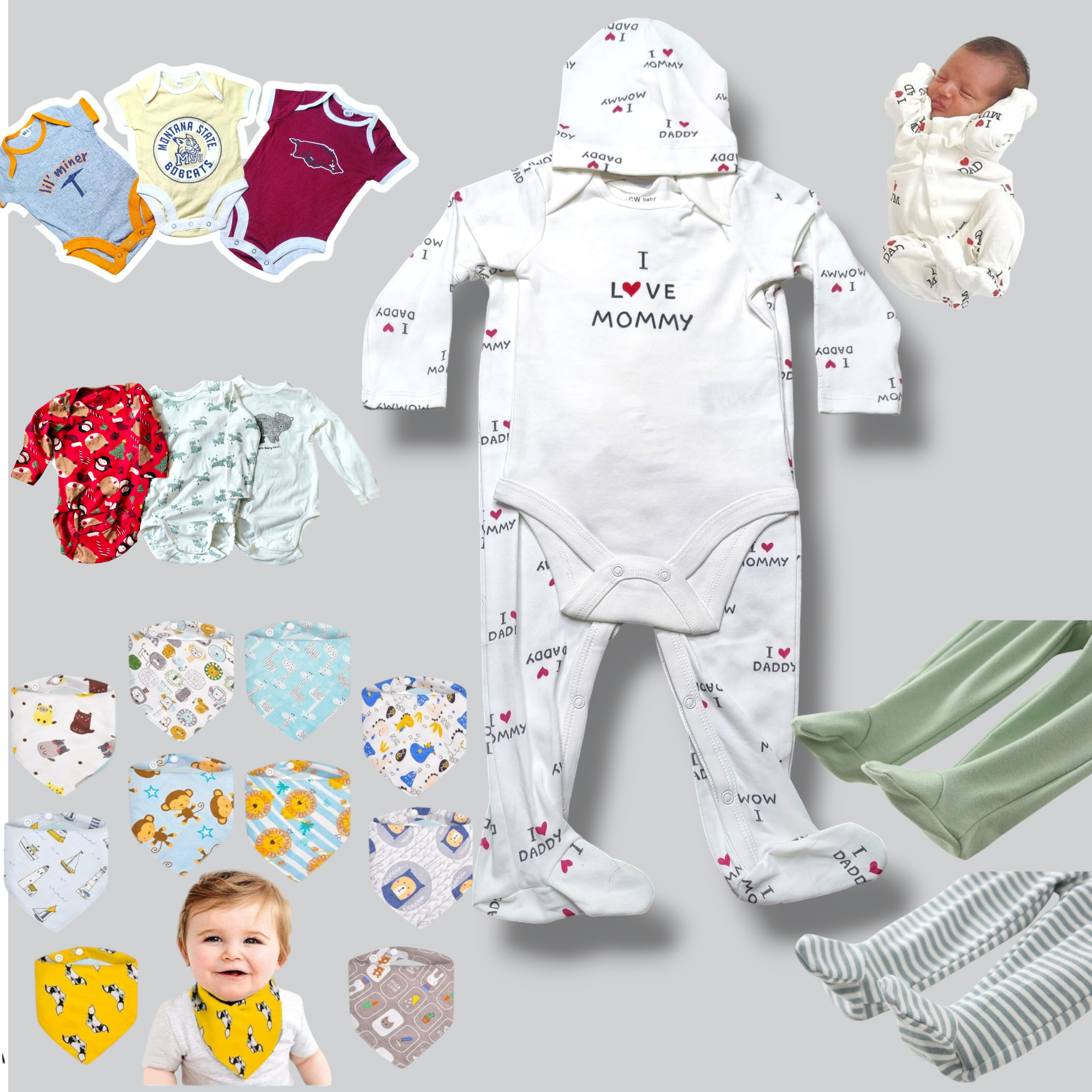 Newborn Baby Gift Box 0 to 12 Months Assorted box 10pcs Product. - Image 11