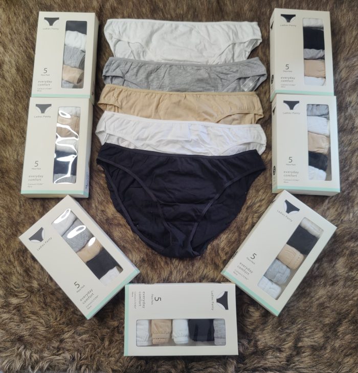 Ladies Assorted 5pcs Pack Bikini Cut Cotton Regular Use Pantie - Image 4