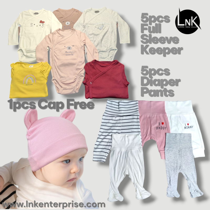 5Pcs Assorted Baby Keeper & 5Pcs Assorted Baby Diaper Pants