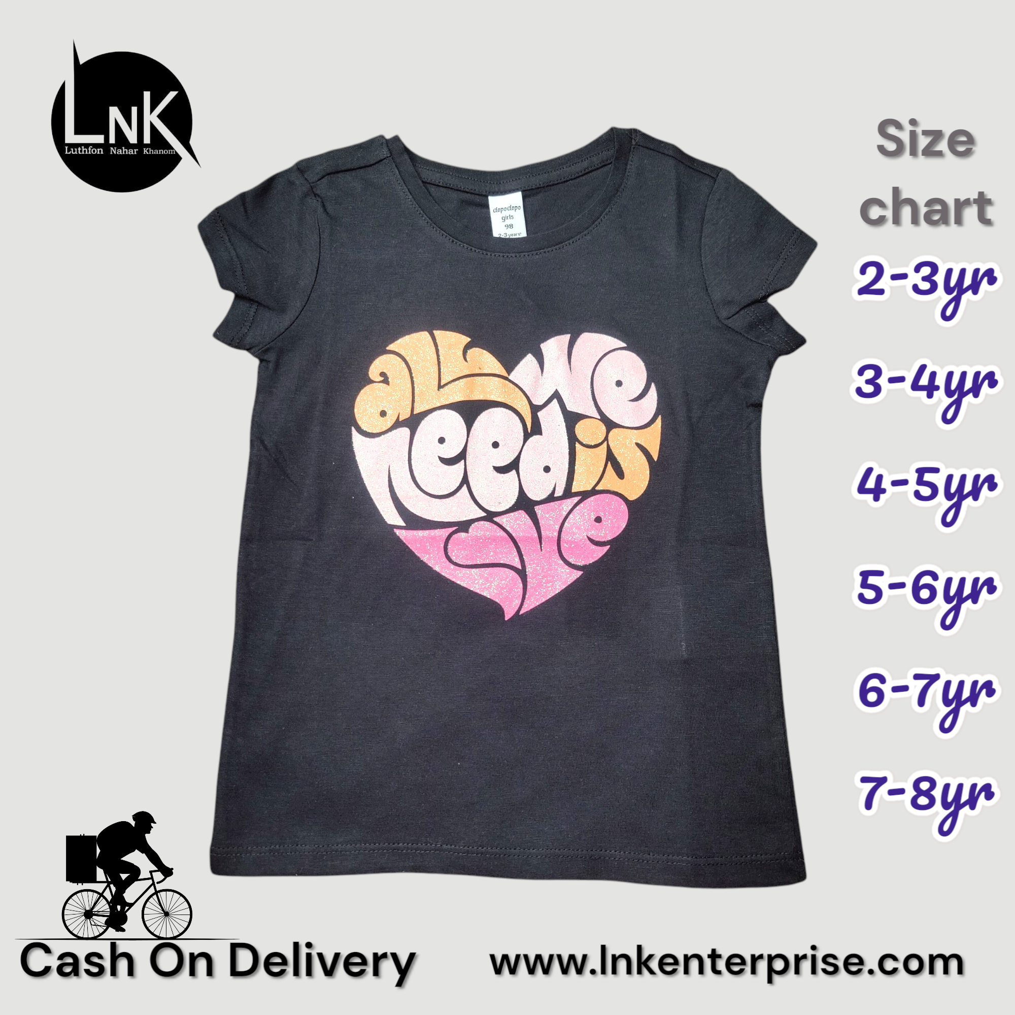 Half Sleeve Summer friendly Girls T-shirt - Image 6